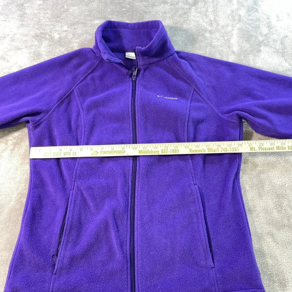 Columbia‎ Fleece Jacket Womens L Purple Benton Springs Full Zip XL6445